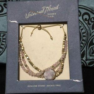 Universal Threads Beaded Rose Stone Bracelet‎